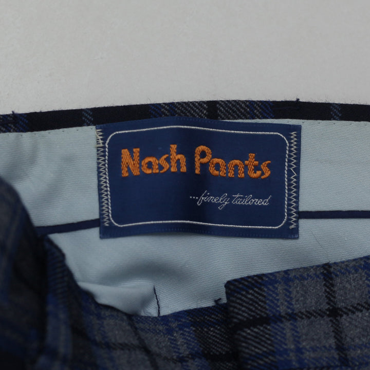 Vintage Nash Pants Plaid Pure Virgin Wool Pants - Fashion Rerun Vintage Migration_Pants