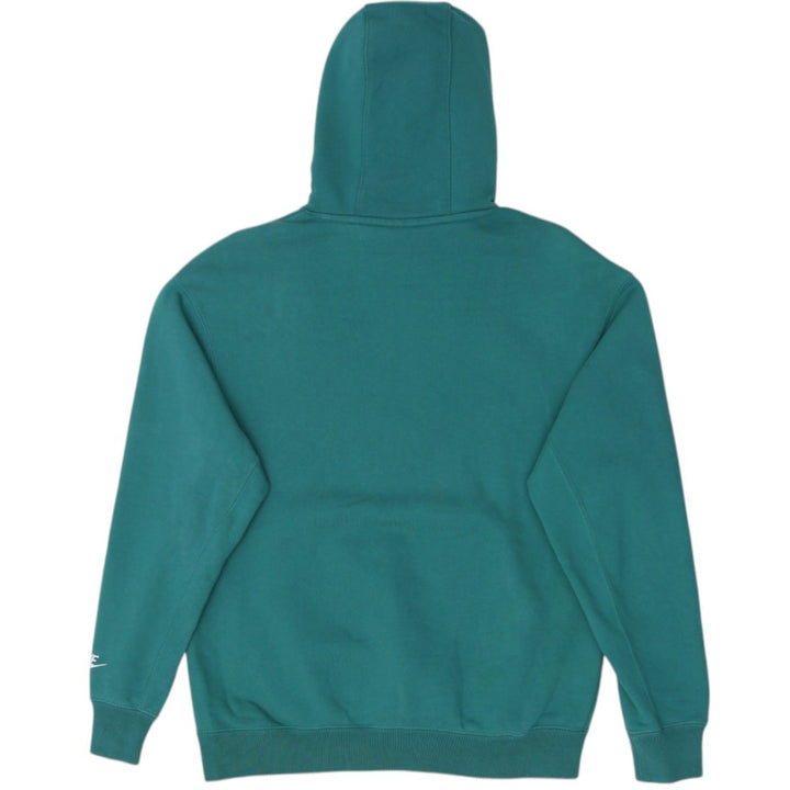 Mens Embroidered Nike Just Do It Green Pullover Hoodie S