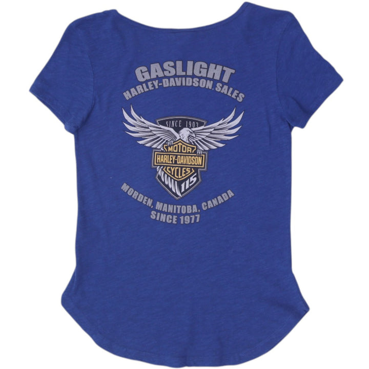 Ladies Harley Davidson Eagle Morden Manitoba Canada Blue Size S