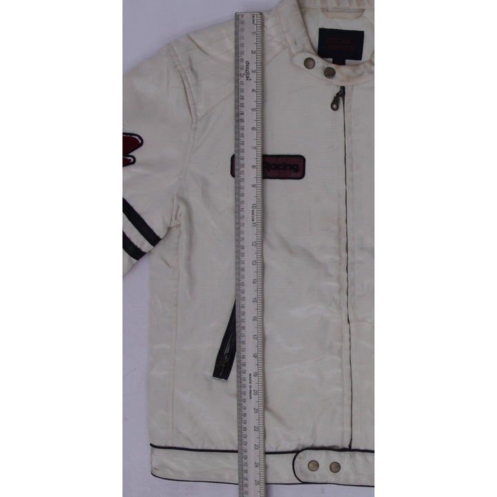 Vintage Mens Oscar Leopold Moto Bomber Custom Garage Racing Jacket Size M