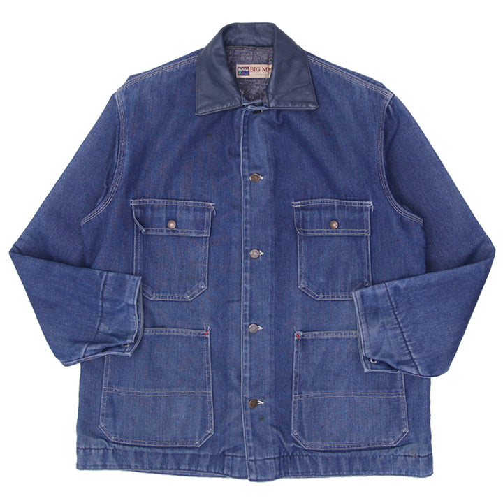 Vintage Big Mac Blanket Lined Dark Blue Denim Chore Jacket Work Made in US | Migration_Jacket UAENAT20 | Fashion Rerun