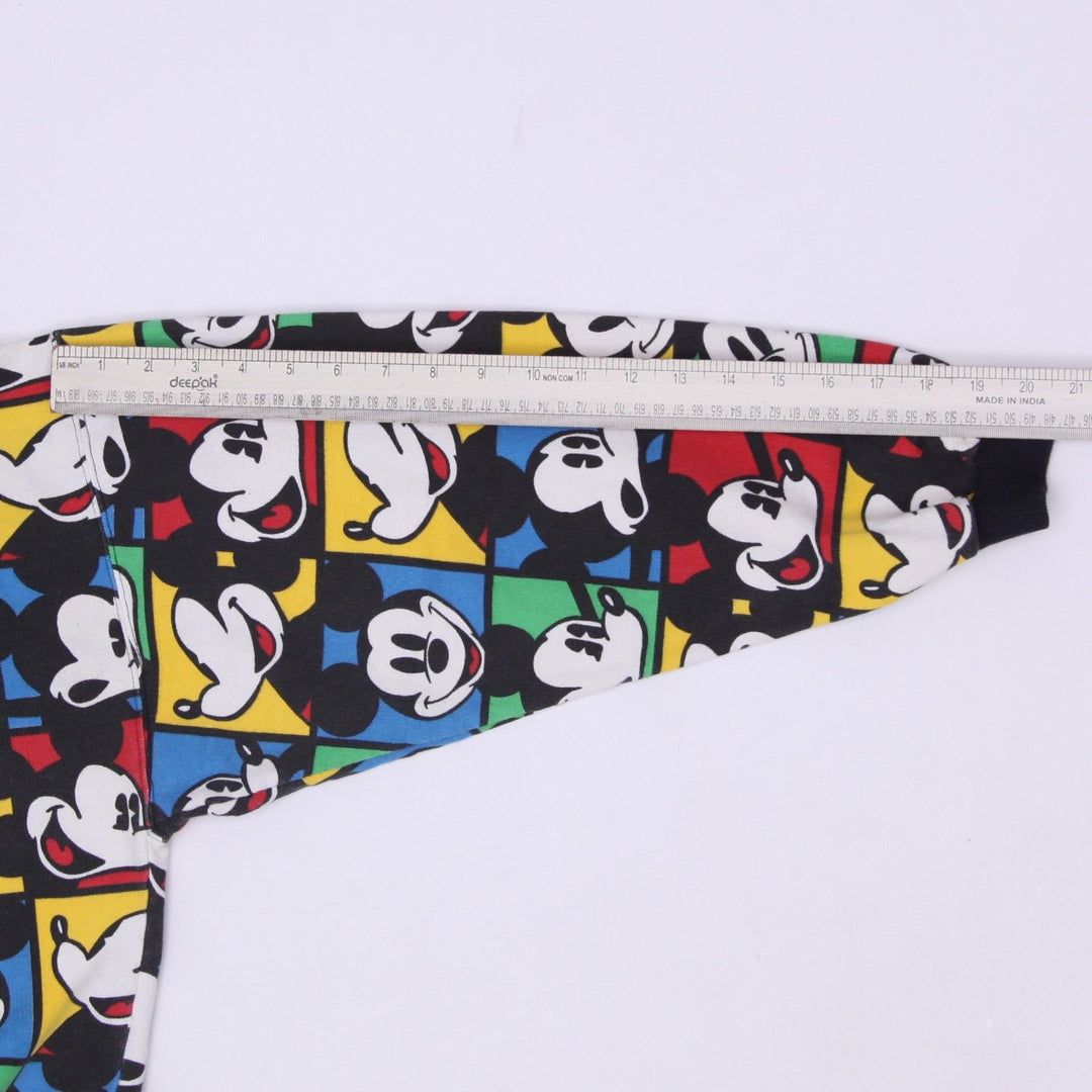 Vintage 90's Mickey & Co. by J.G. Hook All Over Print Collared Sweatshirt Size L