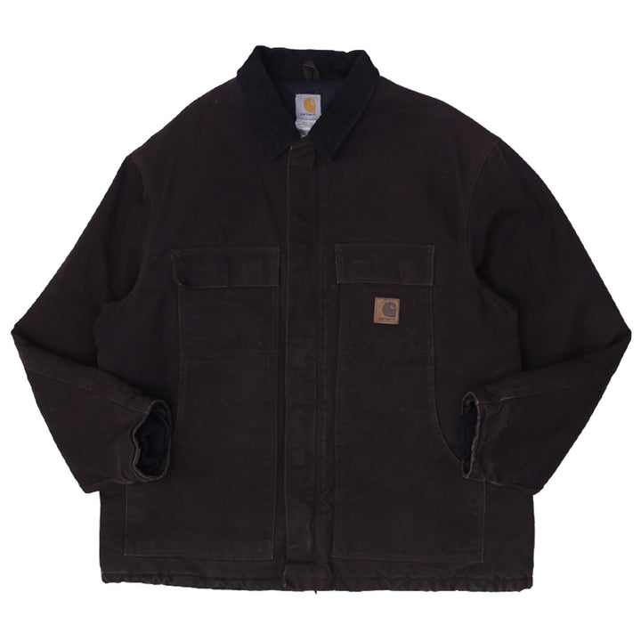 Mens Carhartt C26 DKB Duck Traditional Coat Corduroy Collar Jacket