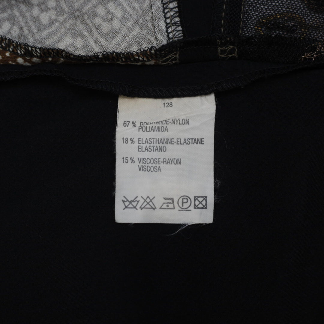 Y2K Ladies Bleu Blanc Rouge Patchwork Printed Mesh Tank Top Size 40