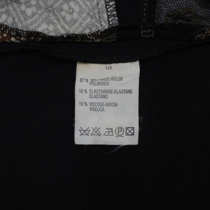Y2K Ladies Bleu Blanc Rouge Patchwork Printed Mesh Tank Top Size 40