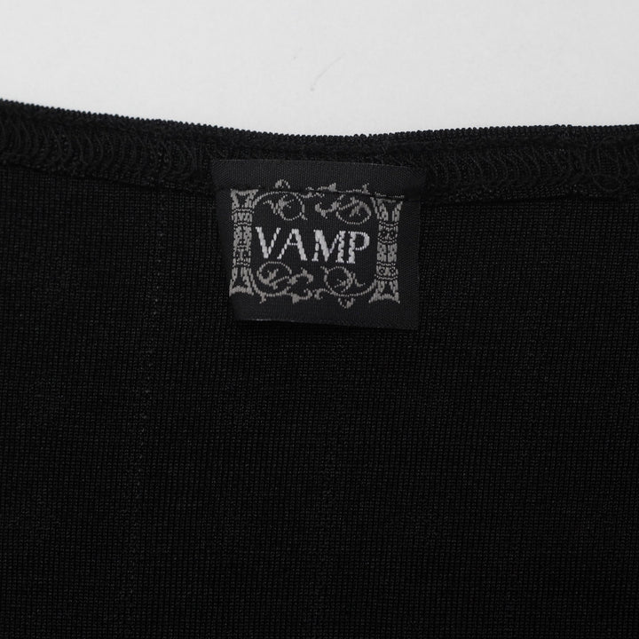 Y2K Ladies VAMP Pointelle Knit Tank Top Size M