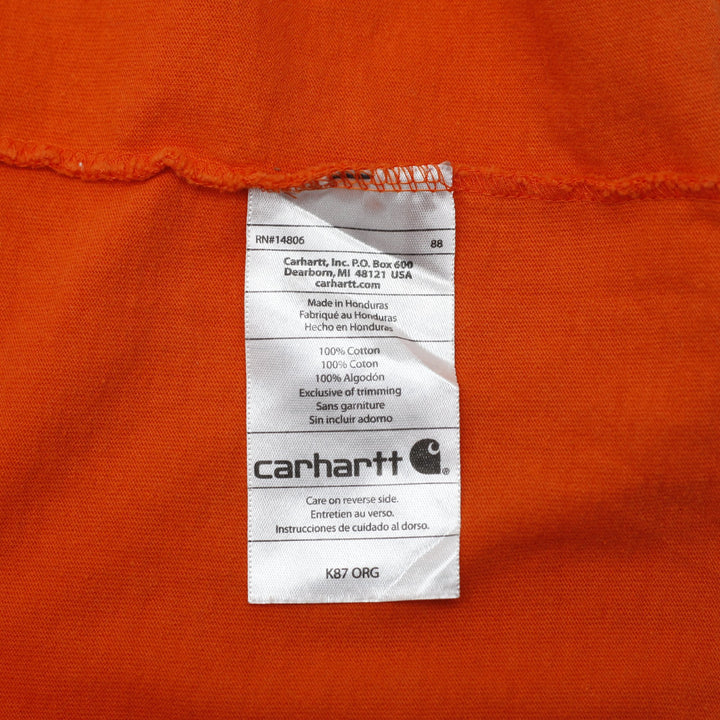 Mens Carhartt K87 ORG Short Sleeve Workwear Pocket T-Shirt Size S
