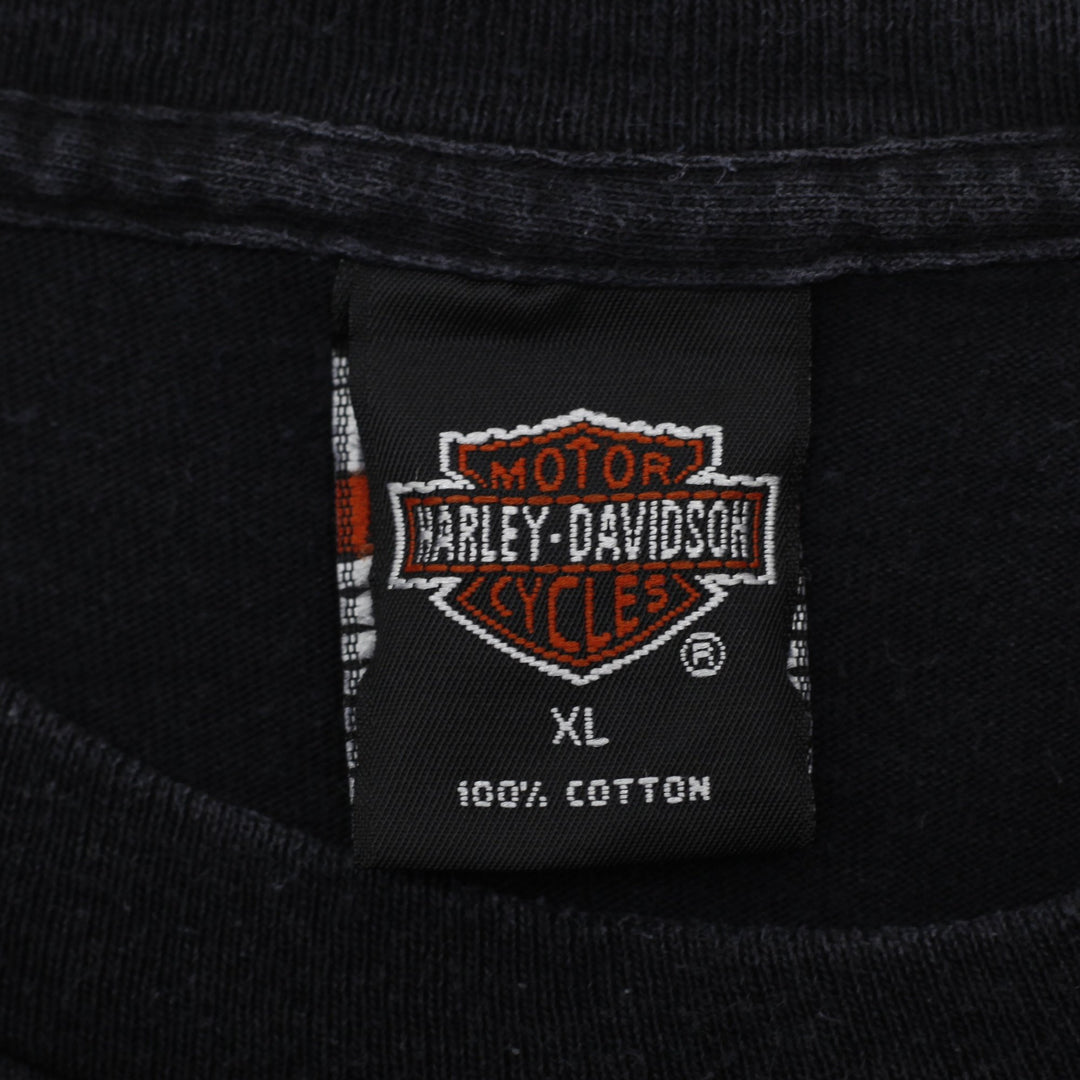 Vintage Harley Davidson Laconia Bike Week Black T-Shirt Made In USA Size XL
