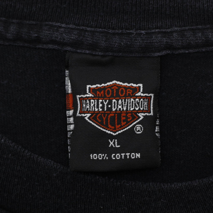 Vintage Harley Davidson Laconia Bike Week Black T-Shirt Made In USA Size XL