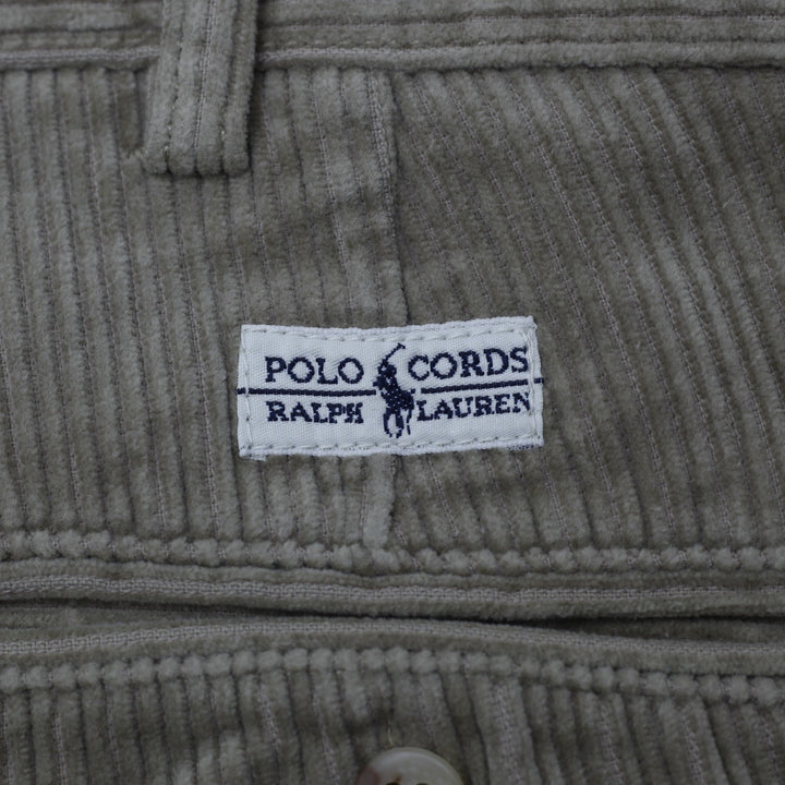 Mens Polo Ralph Lauren Andrew Cord Beige Cotton Classic Pants Size 36/32 | Migration_Pants - Detail View | Fashion Rerun