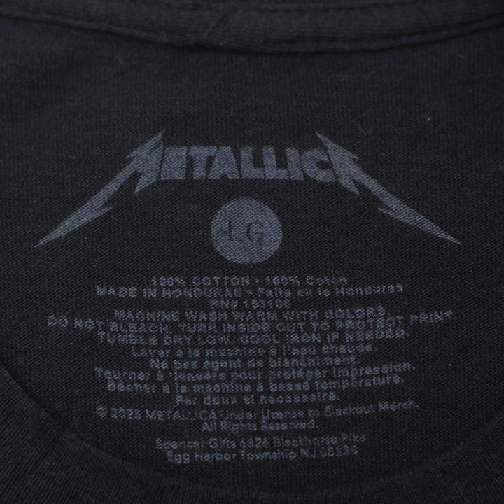 Mens Official Metallica "And Justice for All" Album Graphic T-Shirt Black Large