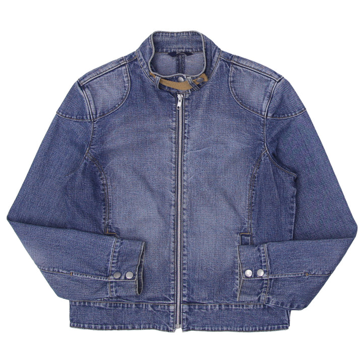 Ladies Mark and Spencer Zipper Denim Jacket