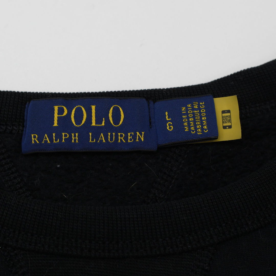 Mens Ralph Lauren Fleece Crewneck Sweatshirt Black Size L