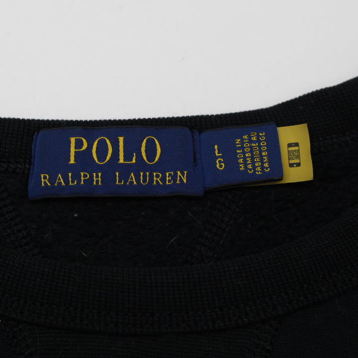 Mens Ralph Lauren Fleece Crewneck Sweatshirt Black Size L