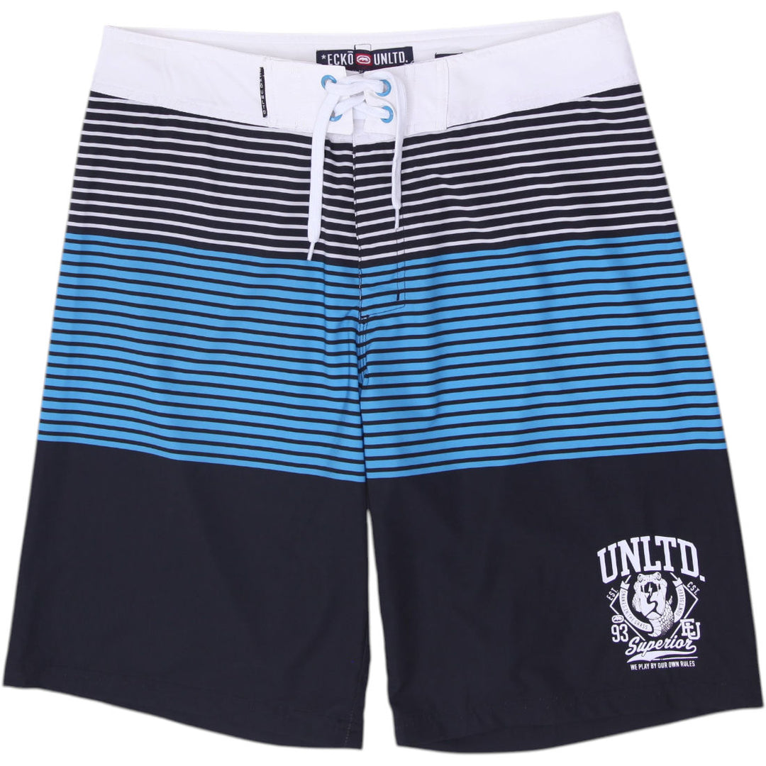 Mens Ecko Unlmtd Striped Board Shorts Swim Trunks Size 32
