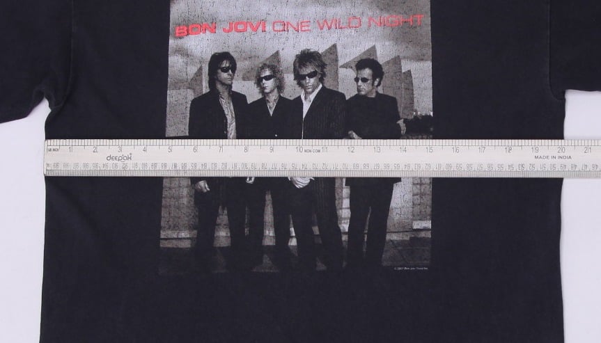 Vintage 2001 Bon Jovi One Wild Night World Tour Black T-Shirt Single Stitch L | Migration_T-Shirts - Alternat | Fashion Rerun