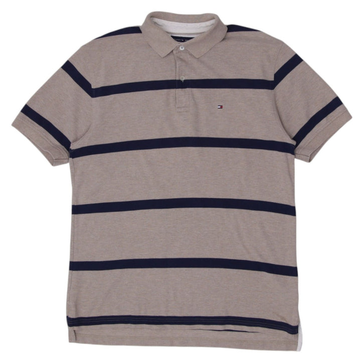 Mens Tommy Hilfiger Logo Striped Polo T-Shirt