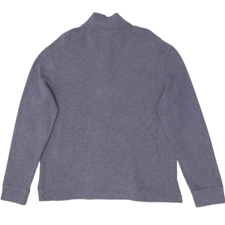 Mens Polo By Ralph Lauren Gray Quarter Zip Sweater L | Migration_Knitwear & Sweaters RL Collection - Side Vie | Fashion Rerun