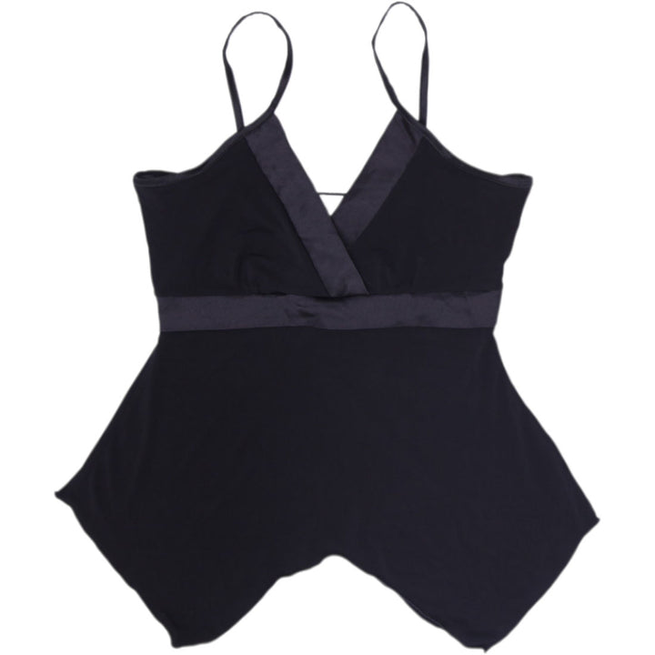 Y2K Ladies Pelican Cove Black Strappy Babydoll Tank Top