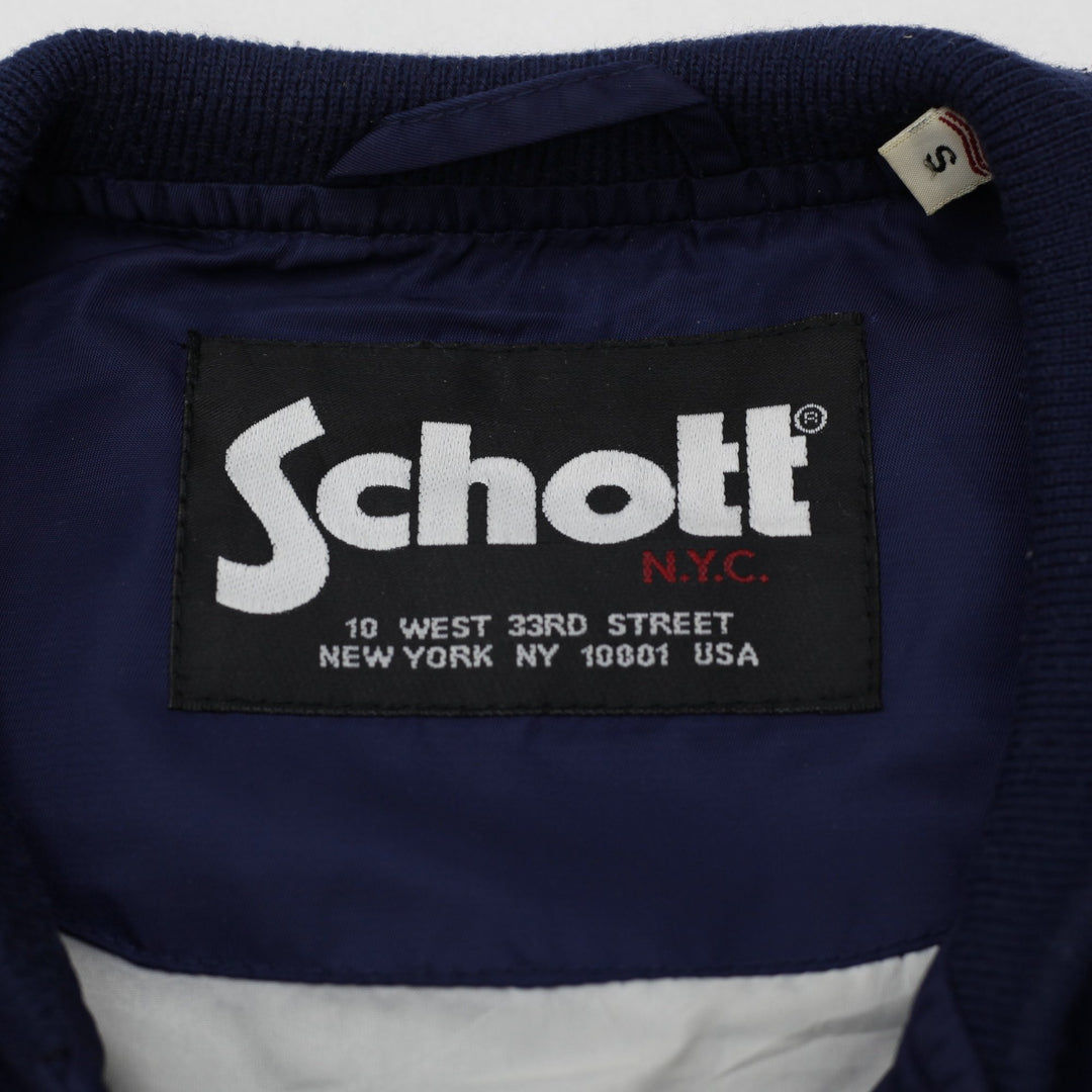 Vintage Mens NYC Stadium Schott Varsity bomber Jacket | Migration_Jackets - Back View | Fashion Rerun