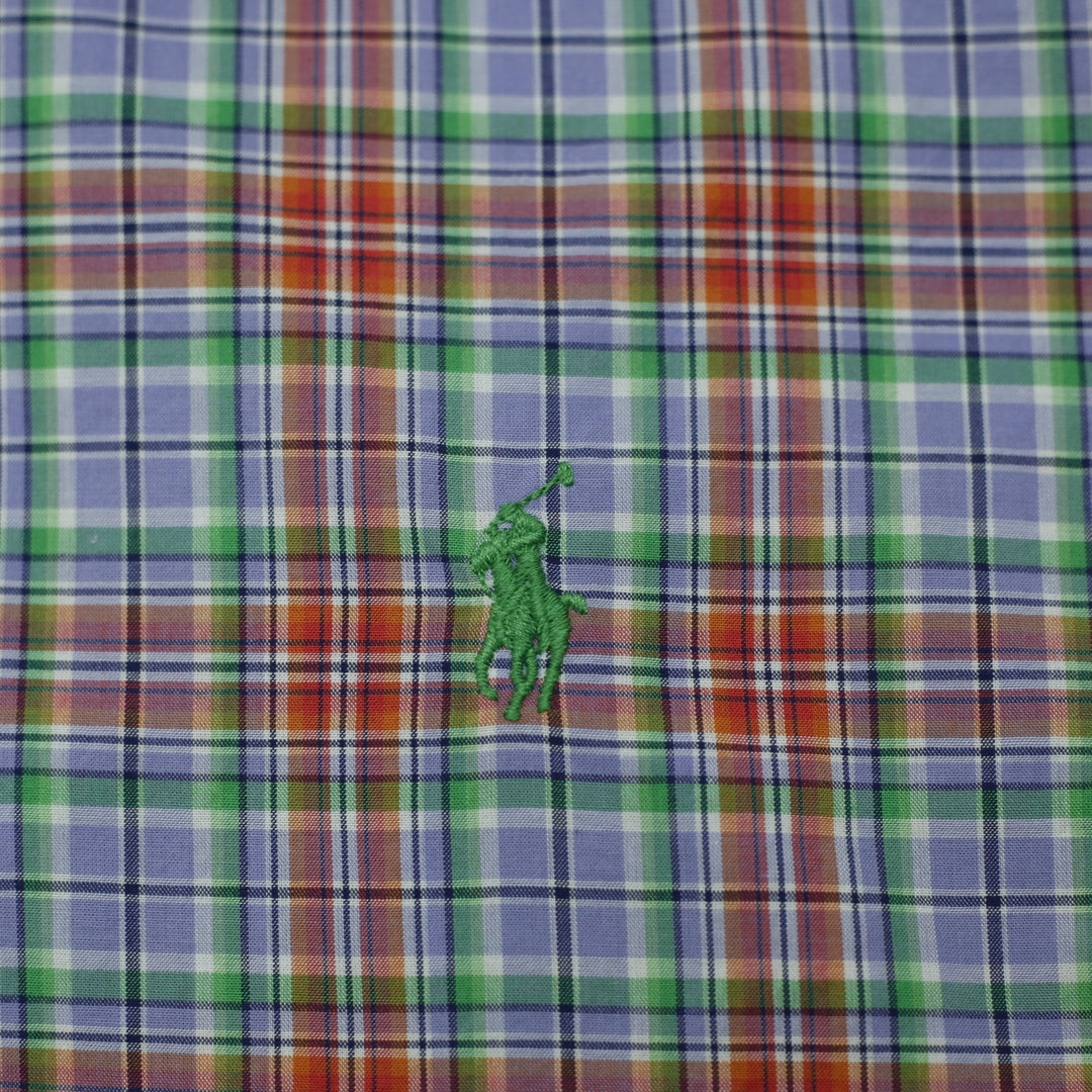 Mens Ralph Lauren Custom Fit Plaid Long Sleeve Shirt Size M