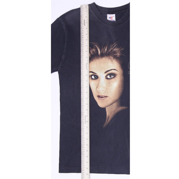 Vintage 90s Celine Dion Let's Talk About Love World Tour T-Shirt T-America Tag Single Stitch M