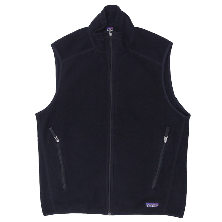 Mens Patagonia Synchilla Fleece Full Zip Vest Black - Fashion Rerun Vintage Migration_Jacket