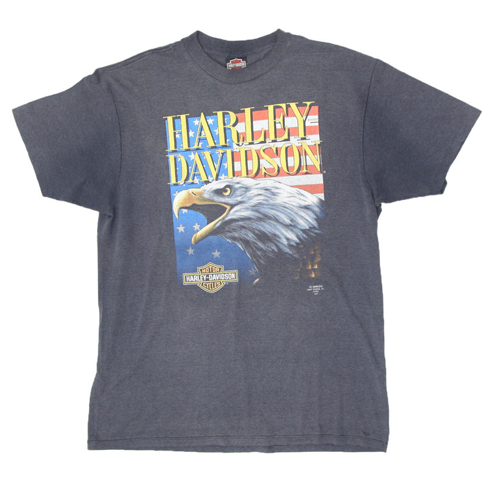 1991 Vintage Harley Davidson 3D Emblem Eagle T-Shirt S.Stich Made In USA XL - Migration_T-Shirts - Category_Default Category/VINTAGE, Category_Default Category/VINTAGE/MEN, FRFB