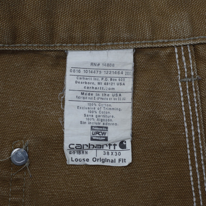 Mens Carhartt B01BRN Workwear Double Knee Pants Size 38x30 | Migration_Pants WW Collection - Back View | Fashion Rerun