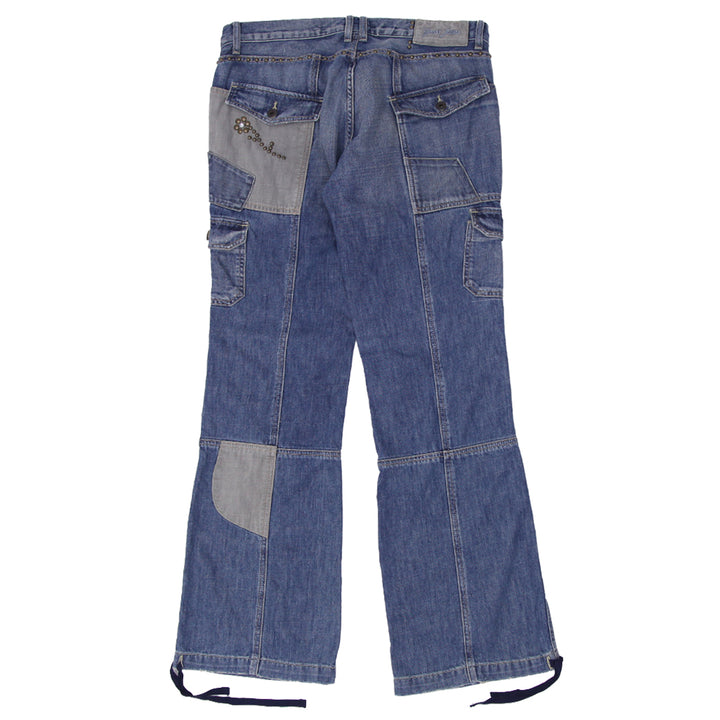 Mens Y2K Guess Jeans Stud Cargo Jeans - Fashion Rerun Vintage Migration_Pants