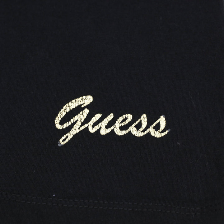 Y2K Ladies Guess Los Angeles Graphic T-Shirt Black Size XS