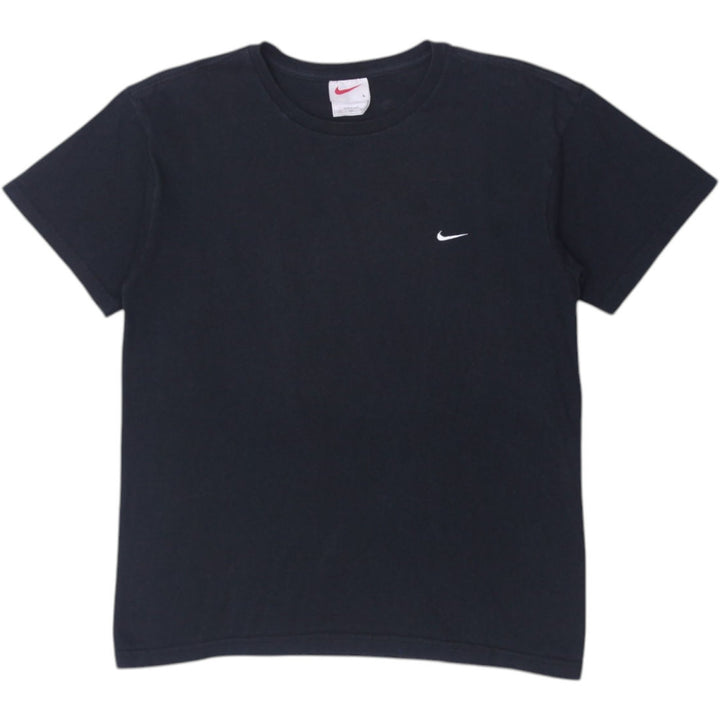 Vintage Ladies Embroidered Swoosh Nike Logo Black T-Shirt Made In USA Large