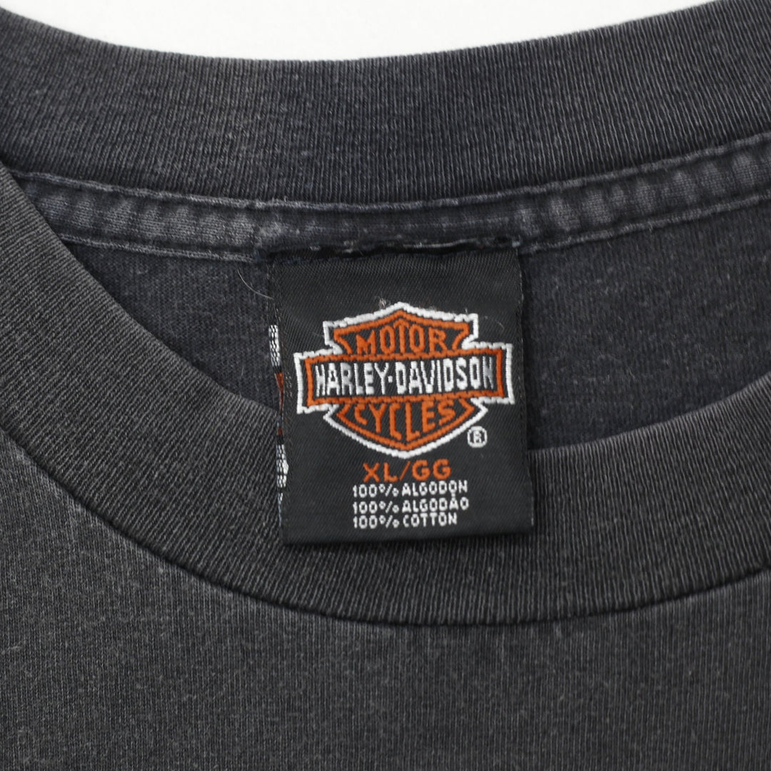 Vintage The Art Of Harley Davidson T-Shirt Black Graphic Logo Cancun XL | Migration_T-Shirts - Back View | Fashion Rerun