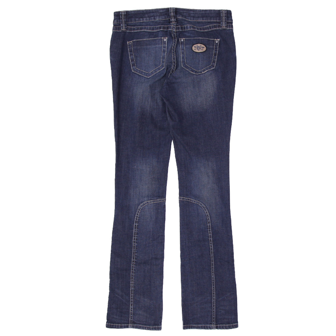 Y2K Ladies Harley Davidson Curvy Convertible Leg Mid-Rise Jeans