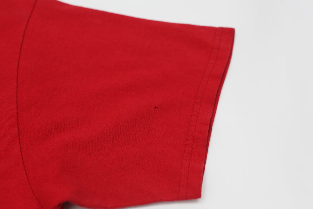 Vintage NBA Chicago Bulls T-Shirt Red Logo 7 L