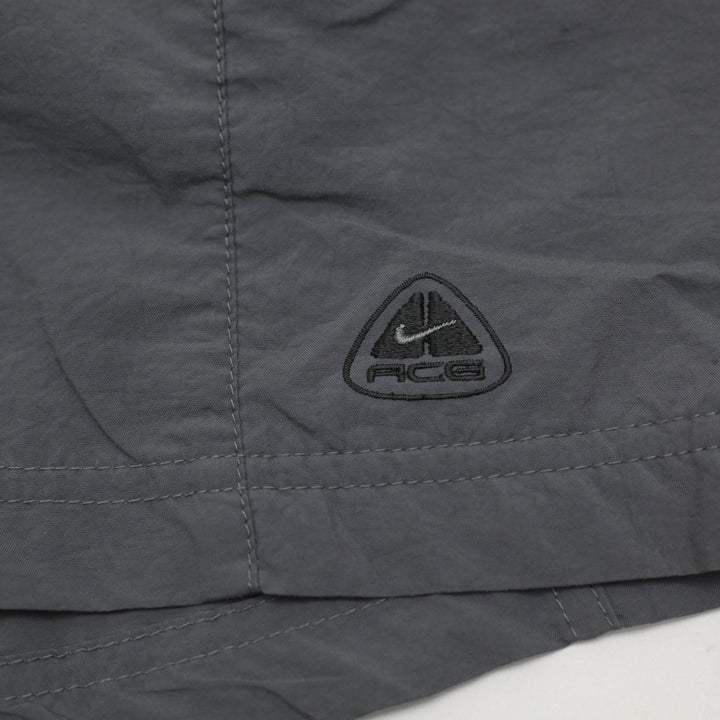 Mens Nike ACG ACG Grey Belted Nylon Hiking Cargo Shorts Size M
