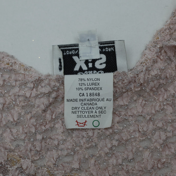Y2K Ladies X:S Lurex Lace Ruffled Strap Cami Top Size S