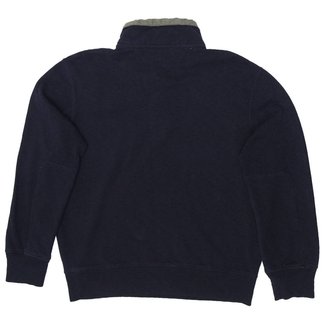 Vintage Polo By Ralph Lauren Pullover 1/4 Zip Snap Up Pocket Sweatshirt