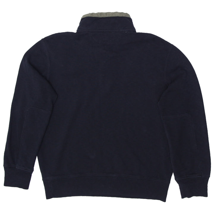 Vintage Polo By Ralph Lauren Pullover 1/4 Zip Snap Up Pocket Sweatshirt