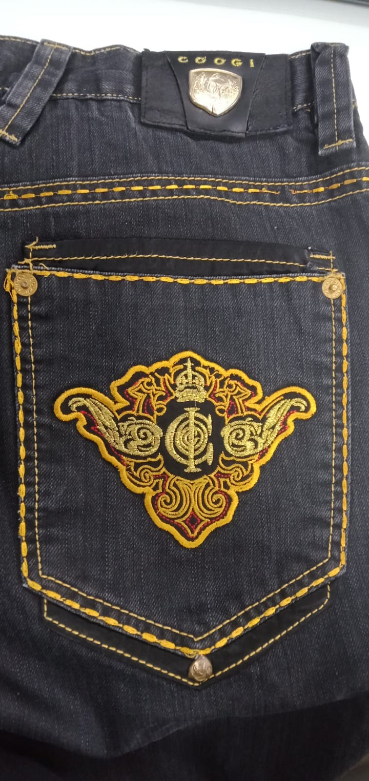 Vintage Coogi Black Washed Denim Jorts/Shorts