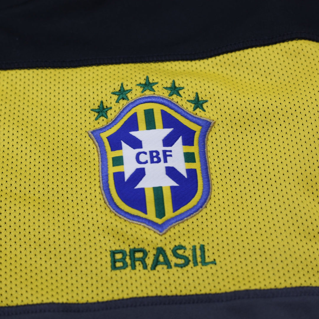 Mens Nike Brazil 2010 World Cup Training Football Shirt Jersey Black Size XL