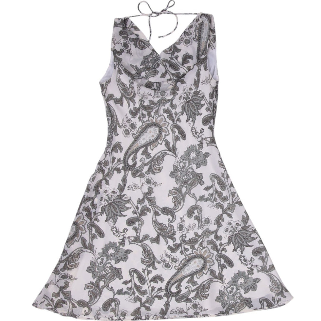 Y2K Ladies Lori Ann Paisley Print Sleeveless Dress Size 14