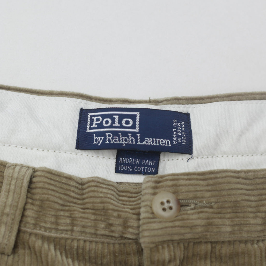 Shop Vintage Polo Ralph Lauren Corduroy Andrew Pants | Fashion Rerun