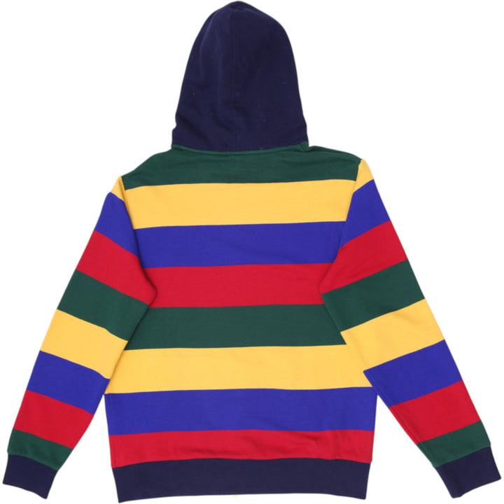Mens Polo Ralph Lauren Rainbow Striped Pullover Hoodie Size L