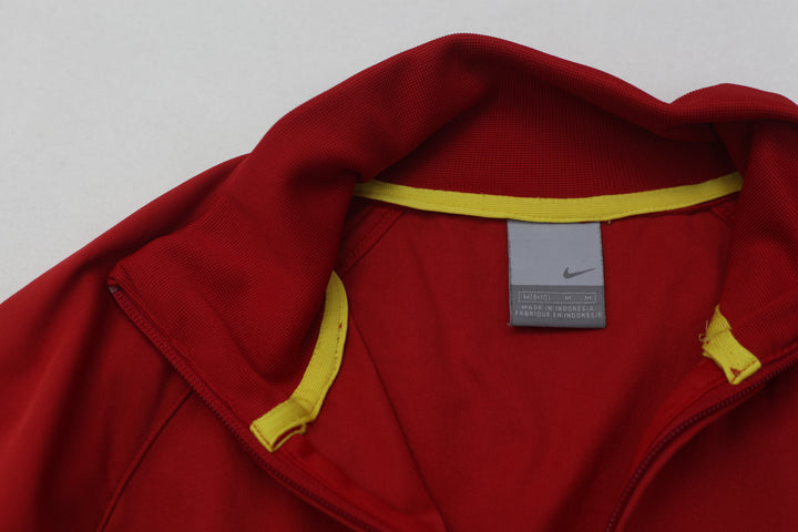 Vintage Ladies Nike Collared Light Weight Red Track Jacket Zip Up