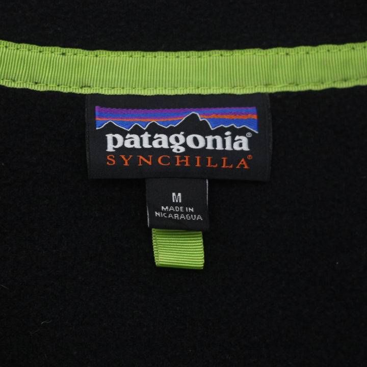 Ladies Patagonia Synchilla Snap T Black Fleece Pullover - Fashion Rerun Vintage Migration_Sweaters