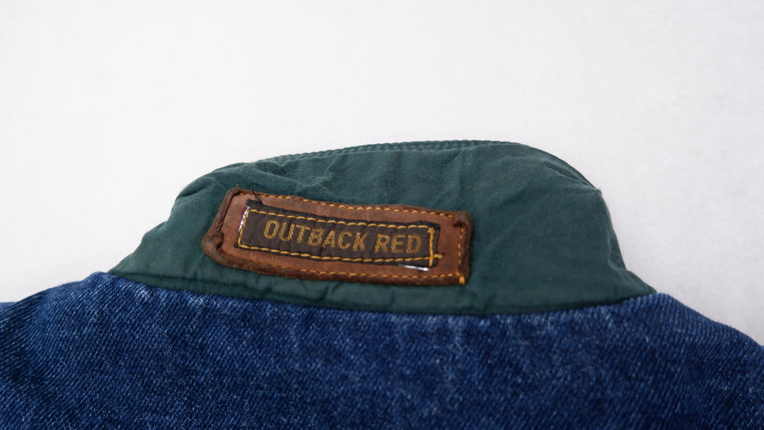 Vintage Outback Red Chore Barn Trucker Workwear Denim Jean Womens Jacket | Migration_Jackets UAENAT20 - View | Fashion Rerun