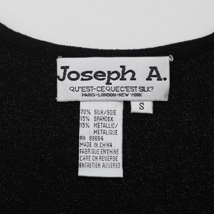 Y2K Ladies Joseph A. Metallic Shimmer Tank Top Size S