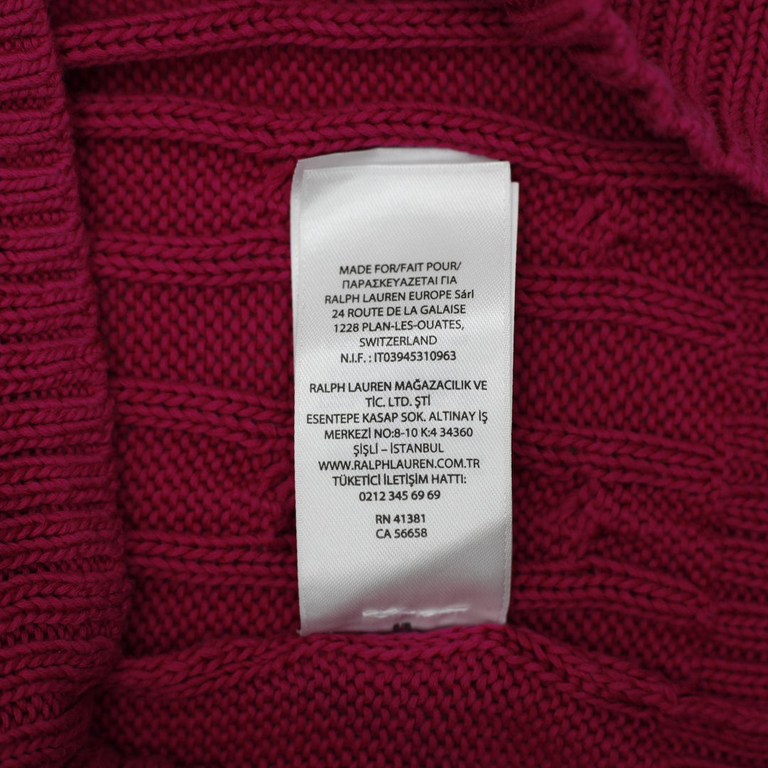 Ladies Ralph Lauren Pima Cotton Cable Knit Sweater Size S