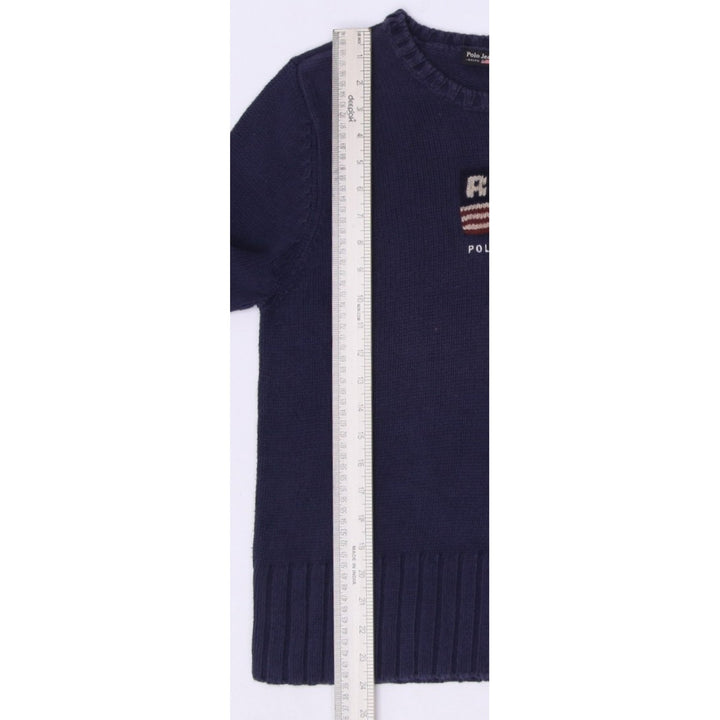 Vintage Ladies Polo Jeans Co. by Ralph Lauren Sport Knit Navy Sweater | Migration_Jumper & Knitwear RL Collec | Fashion Rerun